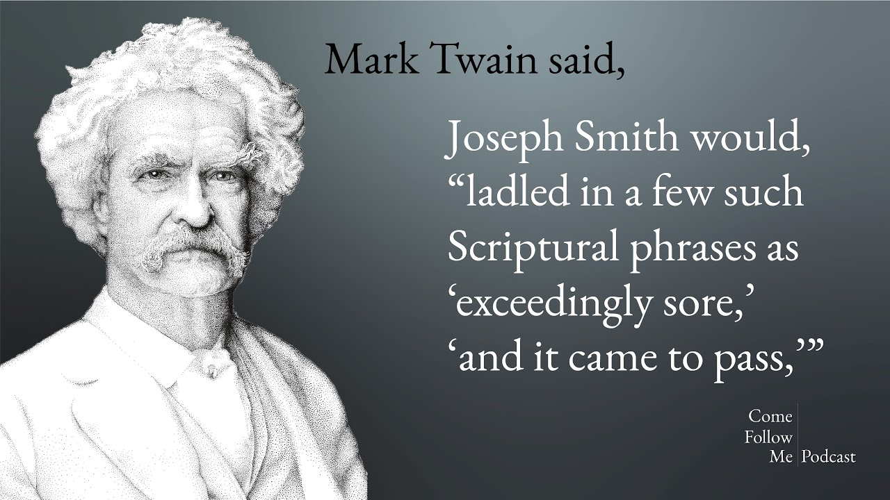 Mark Twain Roughing It - Quote re Joseph Smith